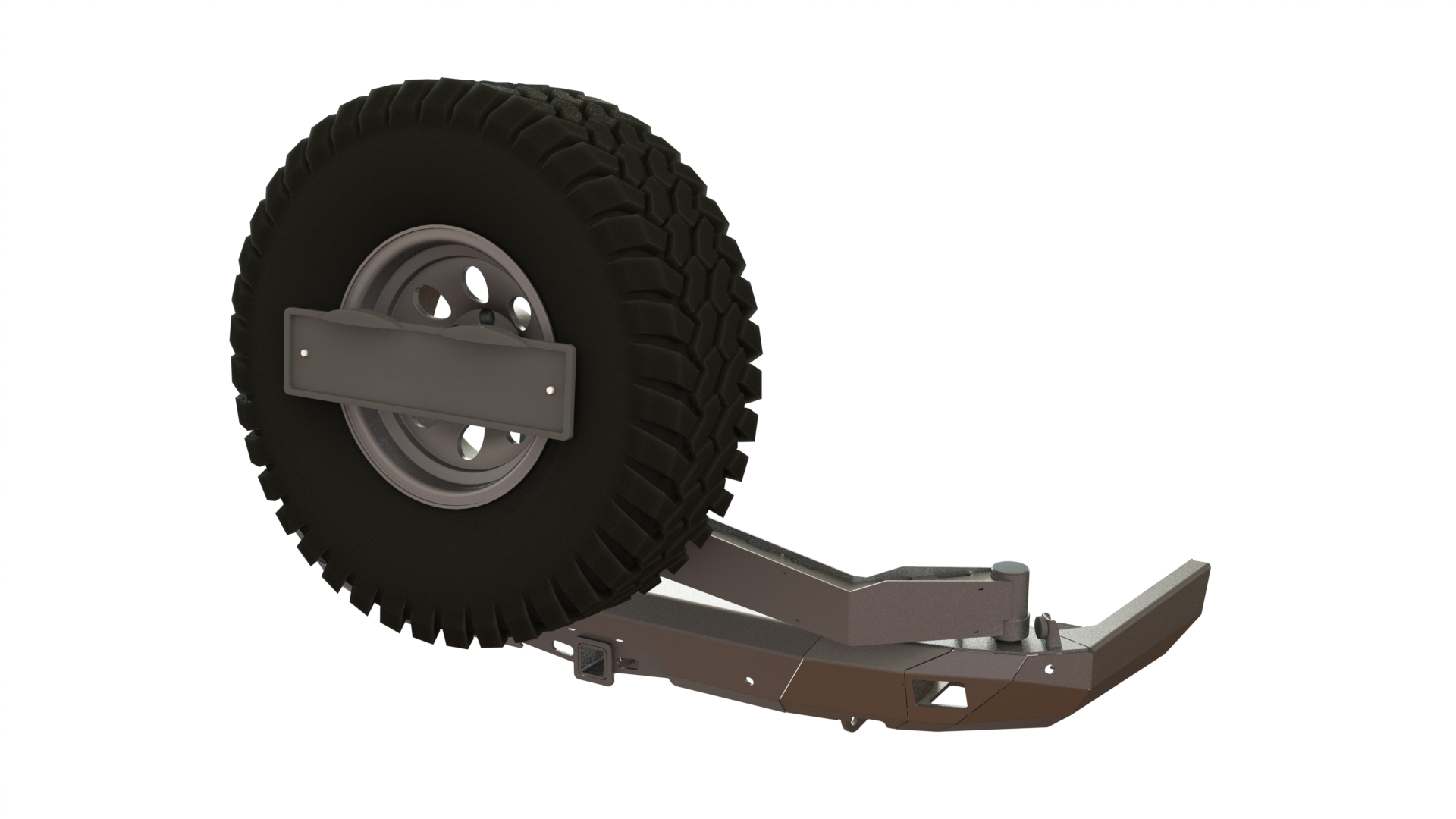 Бампер задний Toyota Land Cruiser Prado 150 2017-2024 калитка центр, под ПТФ STC-TLCP150/17-BRR-C1-L3