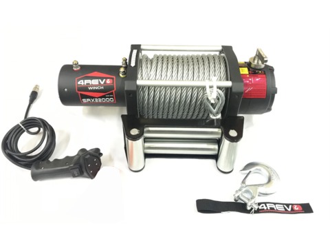 Лебедка автомобильная 4REVO SRX 22000 24V со стальным тросом 4R-W223A-24