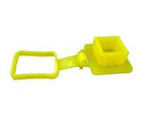 Заглушка фаркопа 2" с фиксатором универсальная, желтая    0-20-962Y