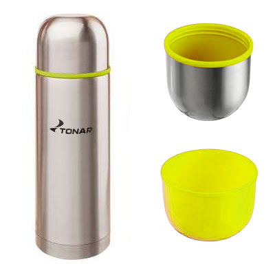 Термос ТОНАР 1000 мл. цвет - золотистый (дополнительная чашка)  HS.TM-021-LG