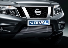 Решетка бампера d10 RIVAL Nissan Terrano 2014-  G.4119.001