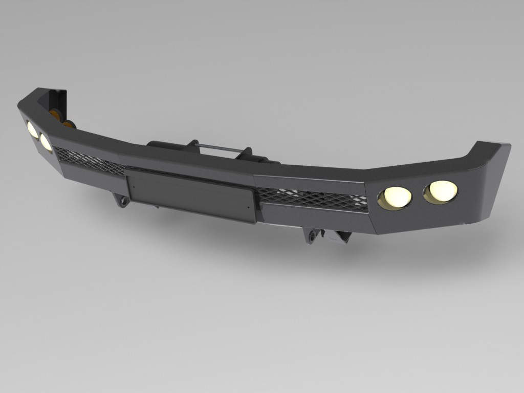 Силовой бампер передний Toyota Land Cruiser 200 с 2012 до 2016 (серия Л) sbptlc200