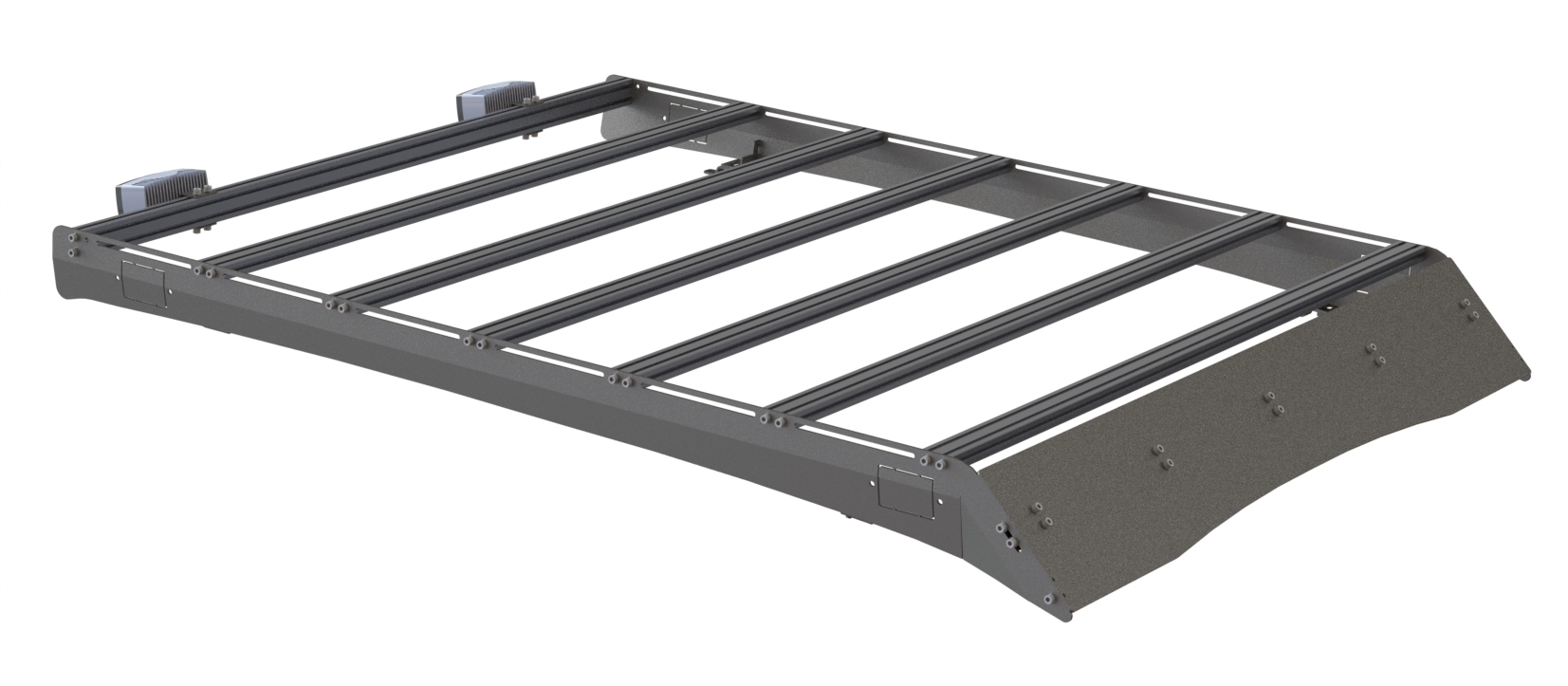 Багажник экспедиционный STC Nissan Navara с задним светом  STC-NN-TR-L2