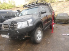 Пороги силовые алюминиевые KDT Toyota Land Cruiser 200   04033L