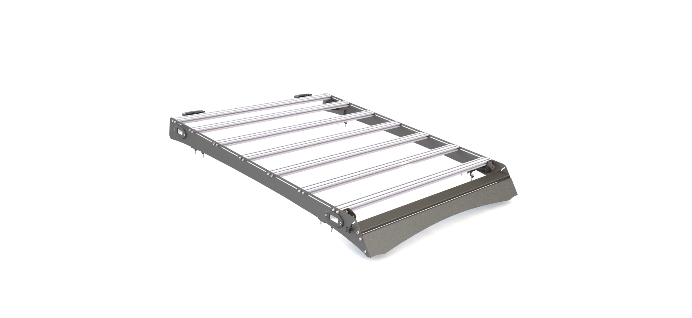 Багажник экспедиционный STC Toyota Hilux 2005+ ШТОРКА с рабочим и задним светом   STC-TH05-TR1-L2L3