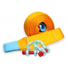 Динамический строп(рывковый), 50т, 9м, серия Стандарт с шаклами 4.75т Tplus T008045