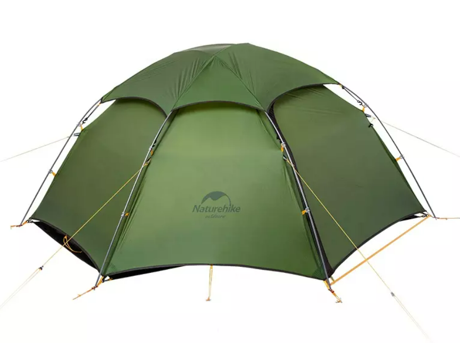 Палатка Naturehike Cloud Peak 20D Si 2-местная, алюминиевый каркас, зеленый NH17K240-Y-DGR