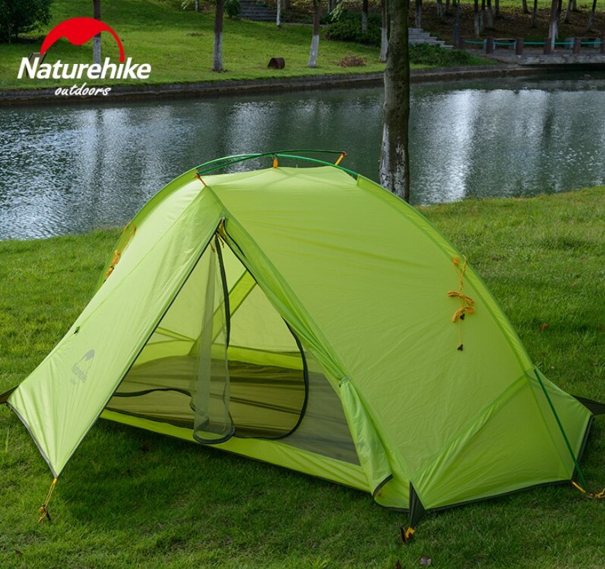 Палатка Naturehike Tagar Si 1-местная, алюминиевый каркас, сверхлегкая, зеленая NH17T140-J-FGR