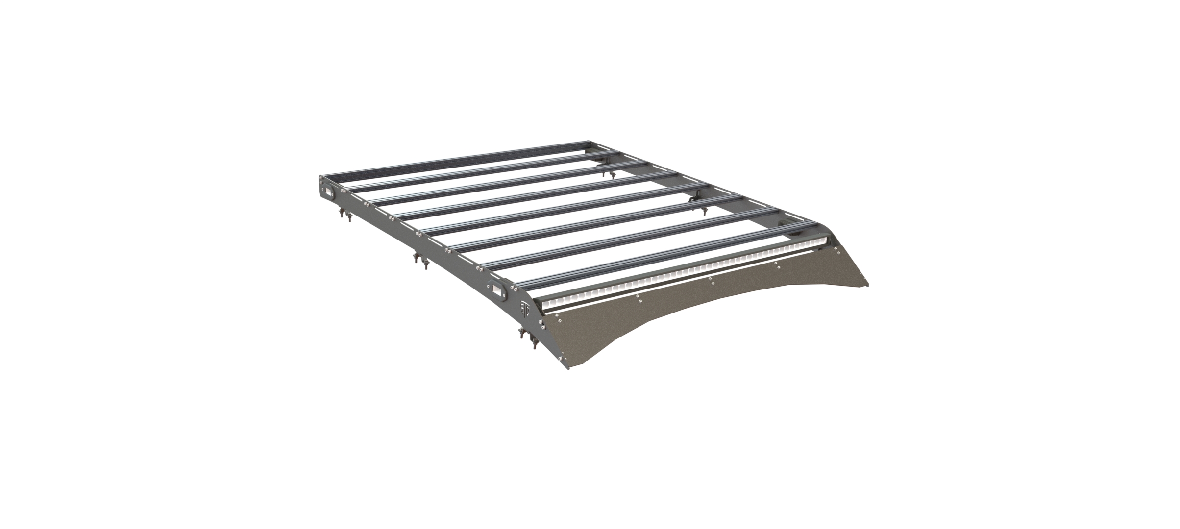 Багажник экспедиционный STC Toyota Tundra Double Cab с дальним и рабочим светом  STC-TTDC-TR-L1L3