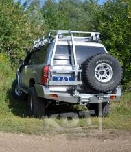 Калитка крепления под две канистры с лестницей для бампера под лебёдку KDT 05152 Nissan Patrol