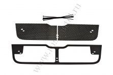 Защитная сетка решетки переднего бампера Русская артель Nissan Qashqai 2006-2010  SRN-136602