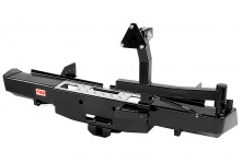 Бампер задний РИФ Mitsubishi L200 2015+ с площадкой под лебёдку, квадратом под фаркоп и калиткой   RIFTMQ-20123