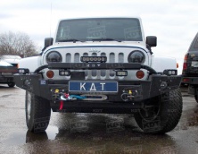 Бампер передний силовой алюминиевый KDT 23012L Jeep Wrangler