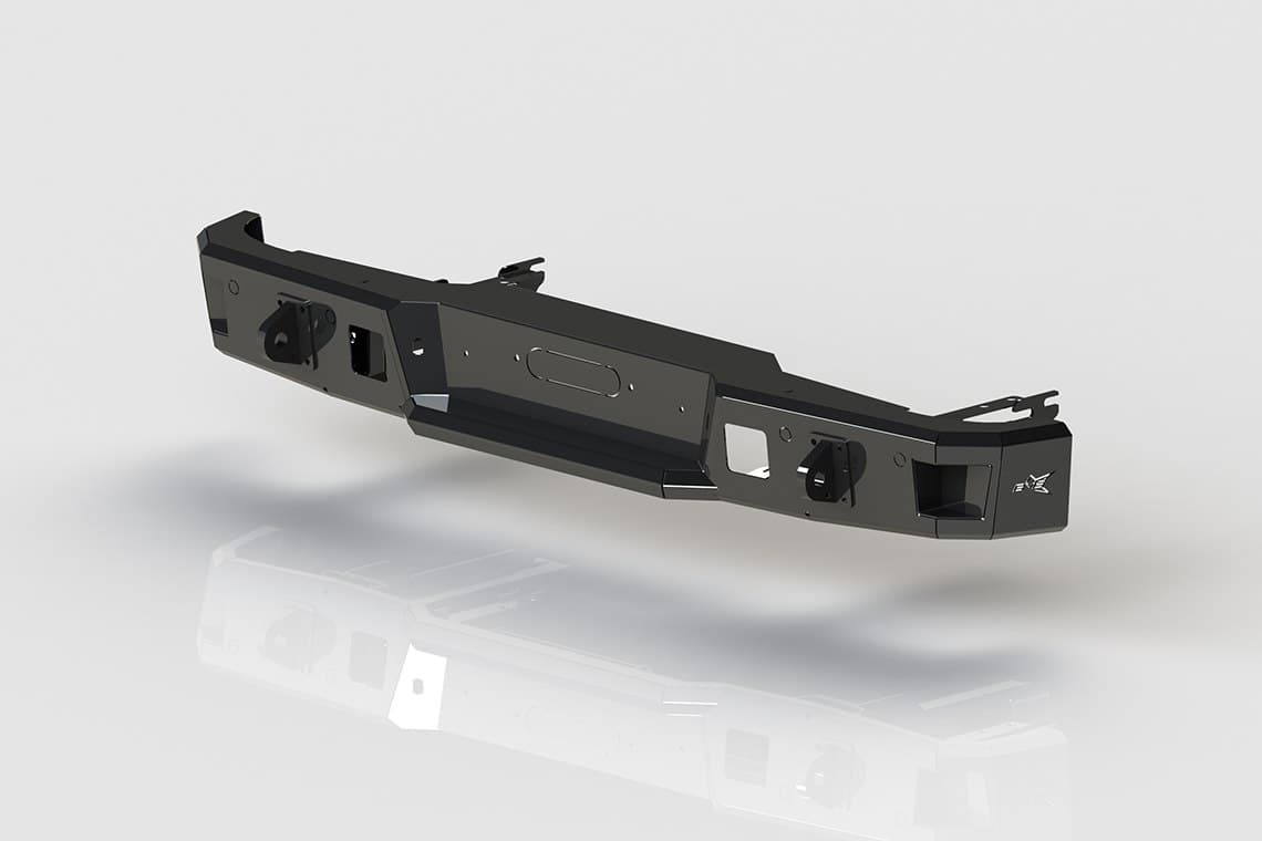 Бампер силовой задний BMS PRO-Line для Тойота Хайлюкс 2015-2021 BMS060039