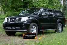 Молдинг на дверь широкий, передний левый Русская артель Nissan Navara 2005-2010  MN-076812