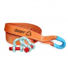 Динамический строп(рывковый), 56т, 9м, серия PRO Secura с шаклами 4.75т Tplus T008079