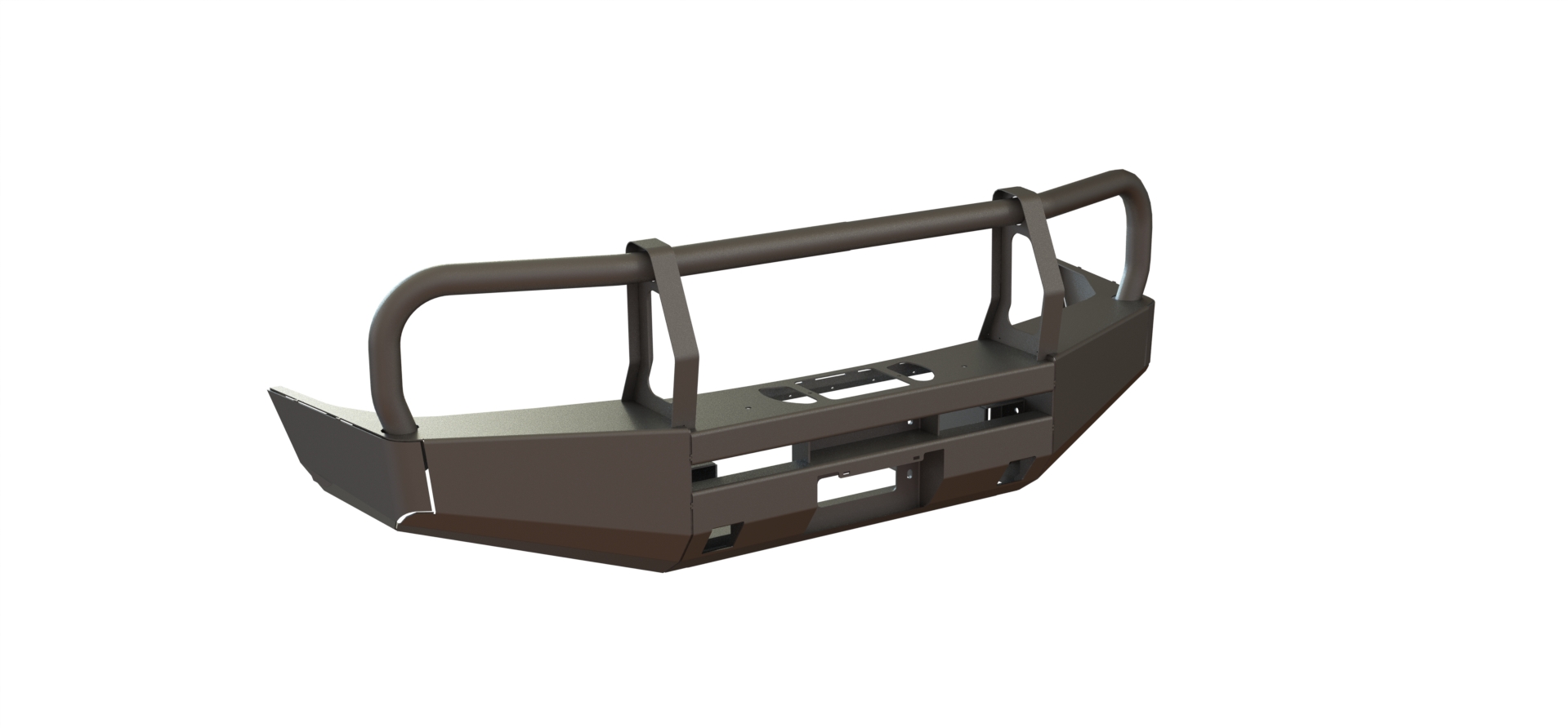 Бампер силовой передний Toyota Land Cruiser 105 с защитой фар STC-TLC105-BF-C2