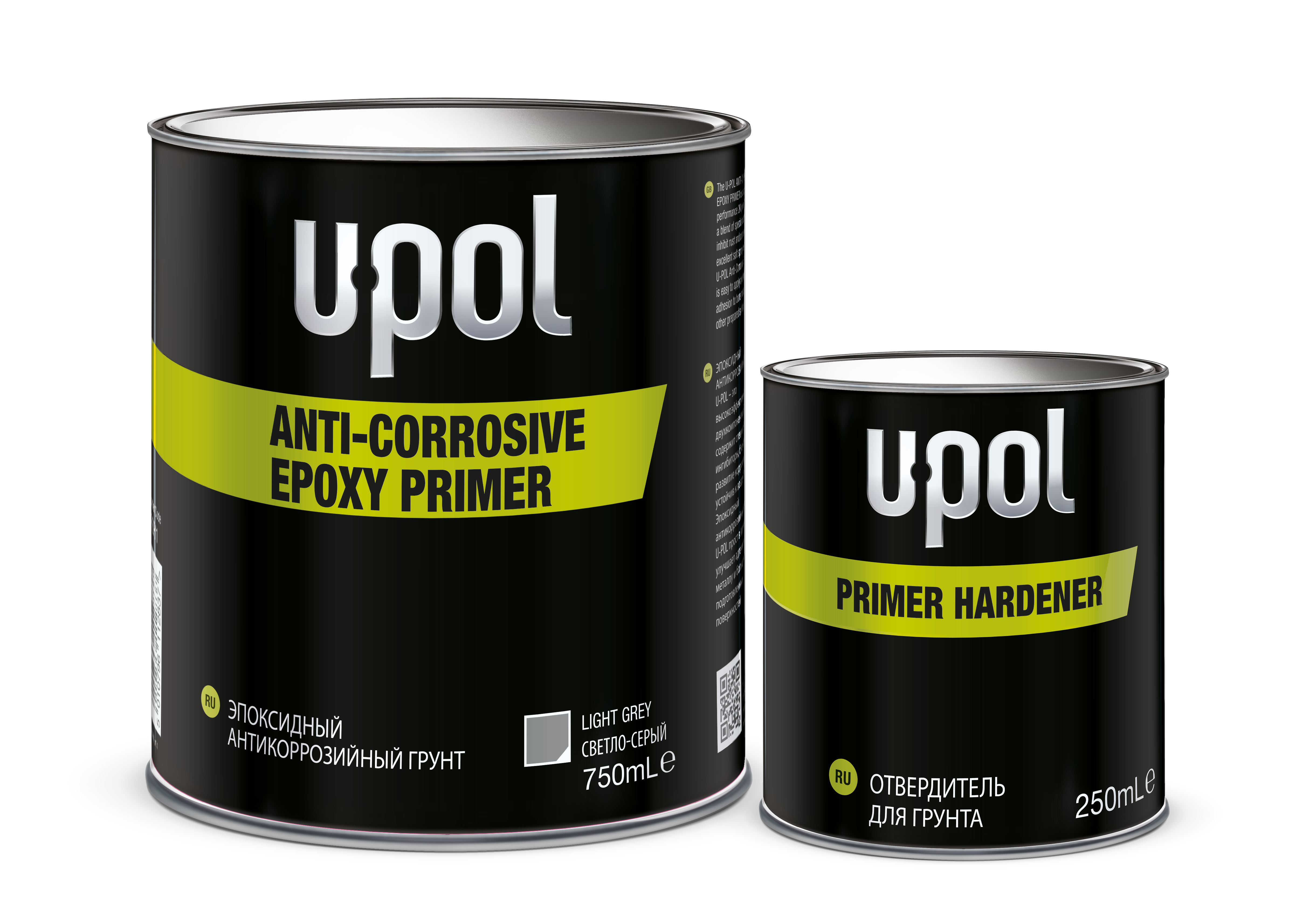 Грунт эпоксидный антикоррозийный RAPTOR с отвердителем (0.75л.+0.25л) U-POL REP/1