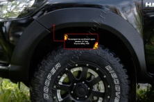 Расширитель колёсной арки передний левый, вынос 25мм Русская артель Toyota Hilux 2015-2018 (VIII дорестайлинг) RT-061012