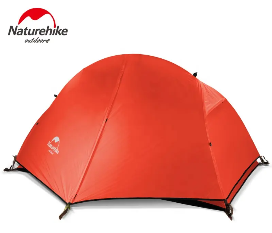 Палатка Naturehike Cycling 1-местная, алюминиевый каркас, сверхлегкая, оранжевый NH18A095-D-POR