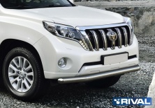 Защита переднего бампера d76 RIVAL Toyota Land Cruiser Prado 150 2009-2013-2017  R.5704.008
