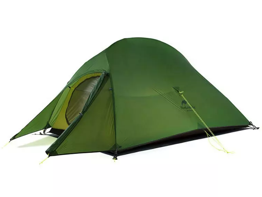 Палатка Naturehike Cloud Up 2-местная, алюминиевый каркас, темно-зеленый NH17T001-T-TBGR