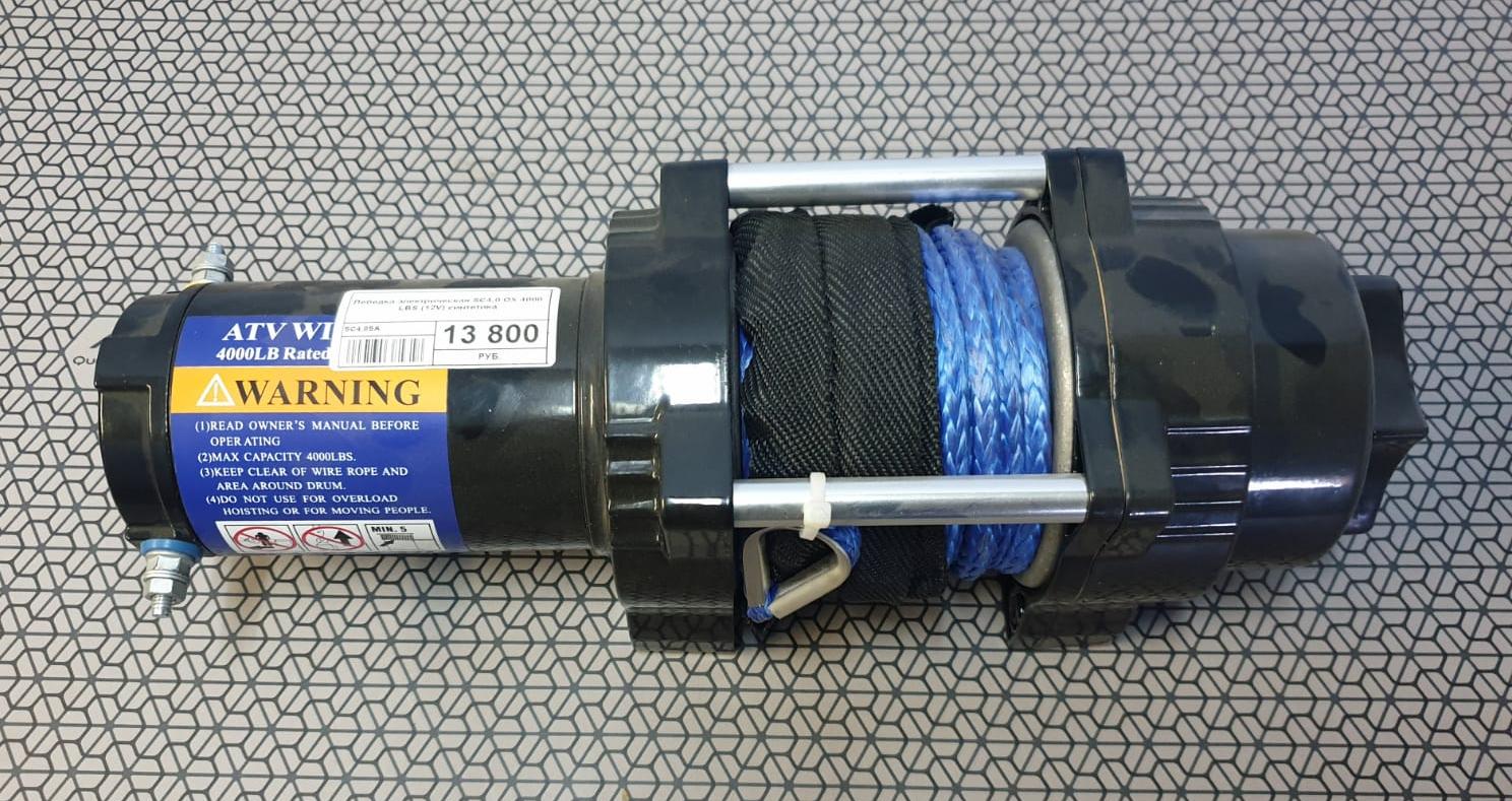 Лебедка электрическая SC 4,0 OX 4000Lbs 12V синтетика SC4,0SA