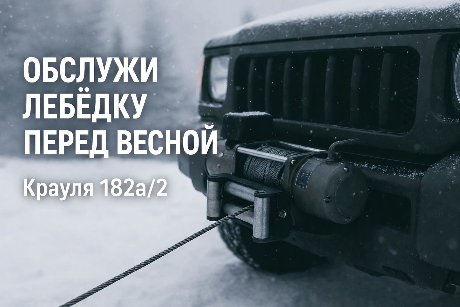 Обслуживание лебёдки перед весной — всего 7500 ₽ Обслуживание лебёдки перед весной — всего 7500 ₽