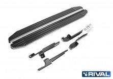 Порог-площадка "Premium" A160ALP + комплект крепежа RIVAL Chevrolet Niva  A160ALP.1001.2
