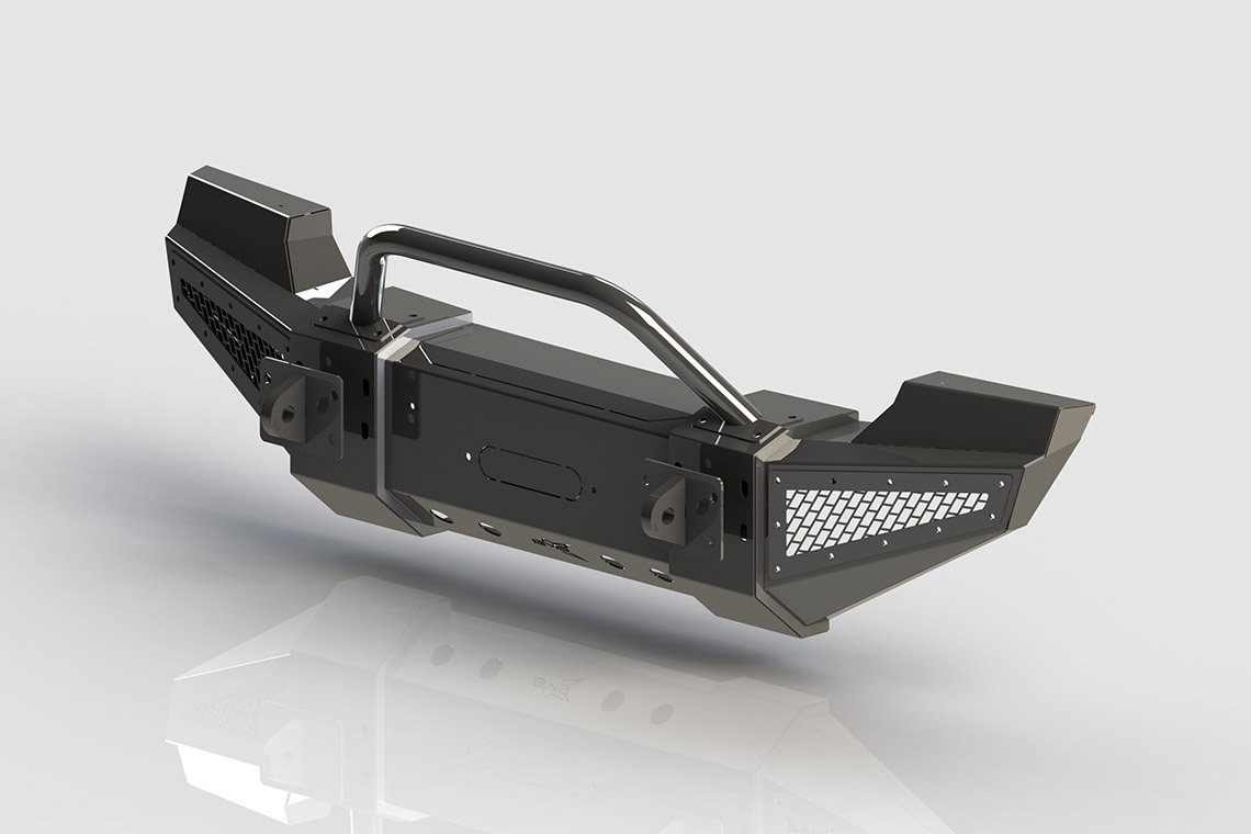 Бампер силовой передний BMS PRO-Line для Jeep Wrangler JK 2007-2017 BMS060051