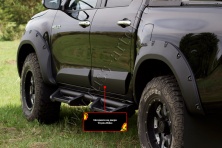 Молдинг на дверь задний левый Русская артель Toyota Hilux 2015-2018 (VIII дорестайлинг)  MT-075140