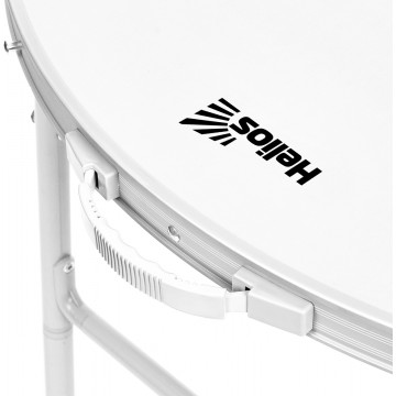 Стол HELIOS складной овальный 120х60х70 см АЛЮМИНИЙ (старый арт. T-21407M)  T-21407MAl