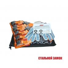 Браслеты противоскольжения 4WD тип2 со стальным замком, комплект6 шт Tplus  T004043