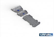 Комплект защит радиатор + картер + КПП + РК RIVAL Toyota Land Cruiser 150 Prado K333.9516.1