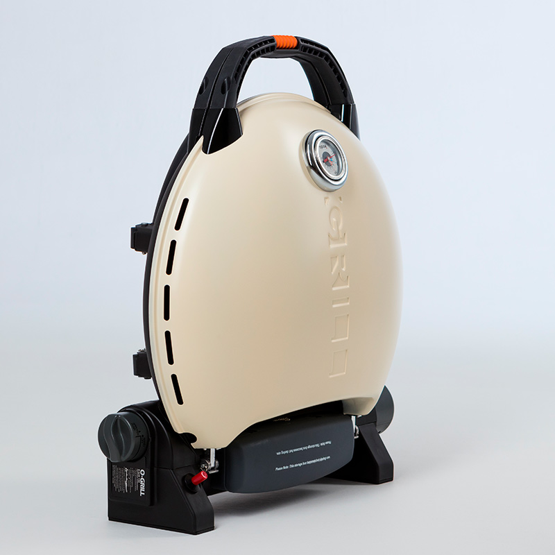  Гриль газовый O-GRILL 700T bicolor черный-кремовый (в комплекте адаптер тип А) 700T_CREAM