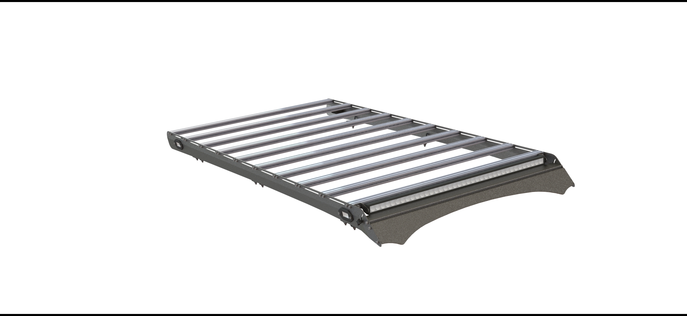 Багажник экспедиционный STC Mitsubishi Pajero Sport 1996-2008 ШТОРКА с дальним и рабочим светом  STC-MPS1-TR1-L1L3