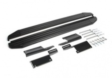 Порог-площадка "Premium-Black" + комплект крепежа RIVAL Lada 4x4  A128ALB.6004.1