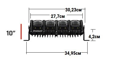 10 ” RIGID Adapt – Адаптивный свет ,28 светодиодов  210413 10 ” RIGID Adapt – Адаптивный свет ,28 светодиодов  210413