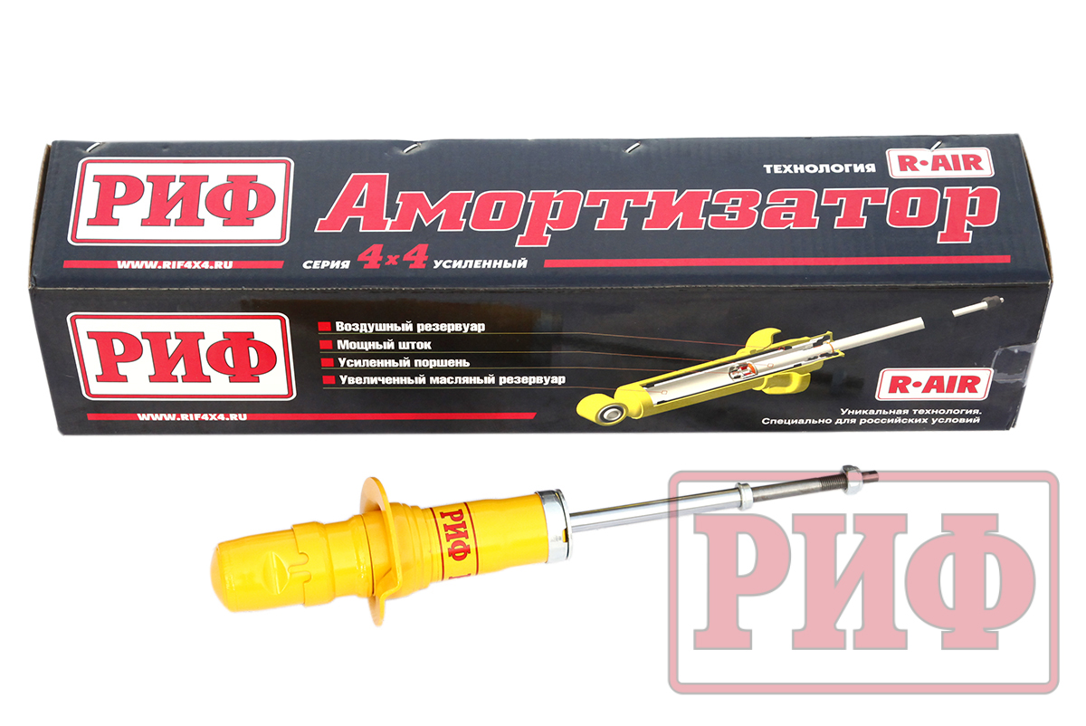 Амортизатор РИФ передний Ssang Yong Rexton 1,2, XVT, Kyron усиленный штатный и лифт 30 мм  SA261