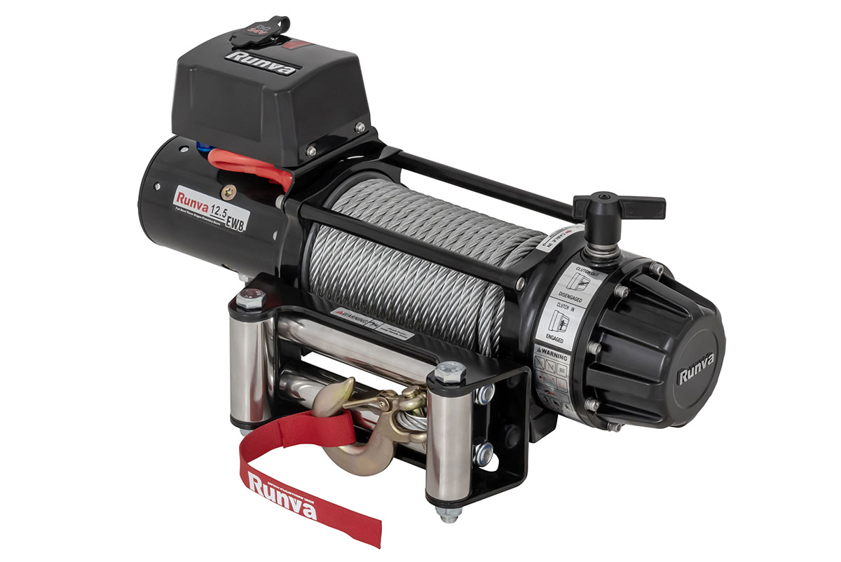 Лебёдка электрическая 24V Runva 12500 lbs 5670 кг (влагозащищенная) EWB12500U24V