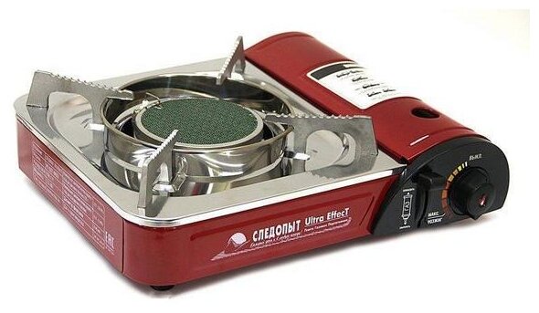 Плита газовая "СЛЕДОПЫТ - UltraEffect", керамическая (с переходником)  PF-GST-IM03