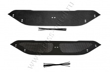 Защитная сетка и заглушка решетки переднего бампера Русская артель Nissan Qashqai 2011-2014  SRN-134012