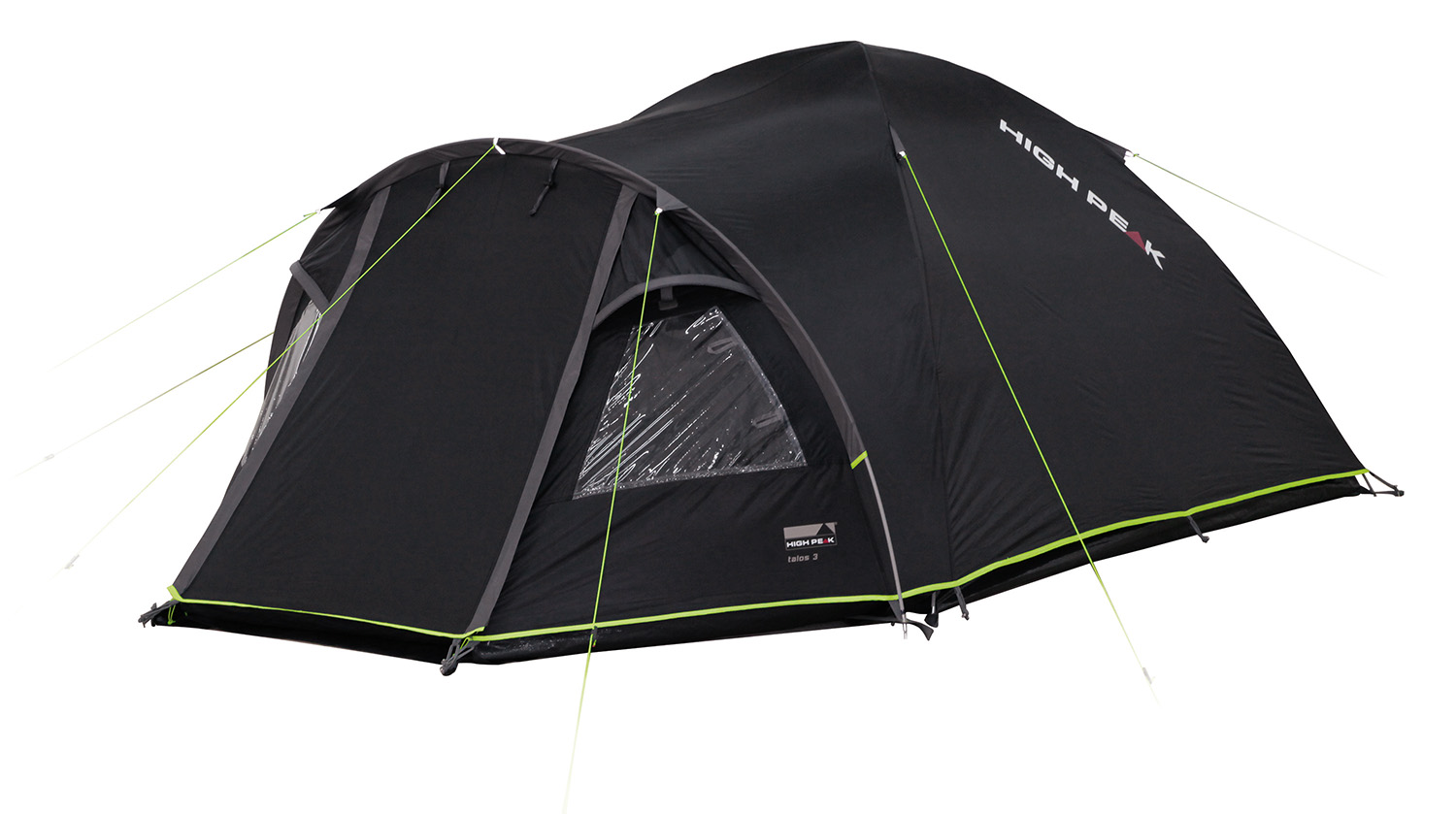 Палатка High Peak Talos 3 320х180х120 см. (тёмно-серый)  11505