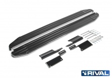 Порог-площадка "Premium" A180ALP + комплект крепежа RIVAL Lada 4x4 5D 1993-/Lada 4x4 Urban 5D 2016-  A180ALP.6004.1