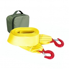 Буксировочный ремень 8/13т 5м Крюк/Крюк + сумка(олива) T-plus T001953
