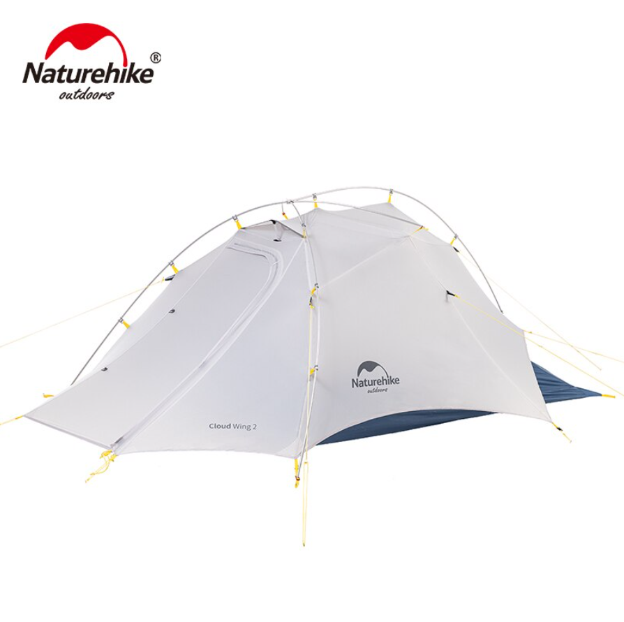 Палатка Naturehike Cloud Up-Wing Si 2-местная, алюминиевый каркас, серо-синяя NH19ZP083-2-2WDGRBL