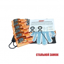 Браслеты противоскольжения 4WD со стальным замком, комплект 6шт Tplus  T004035