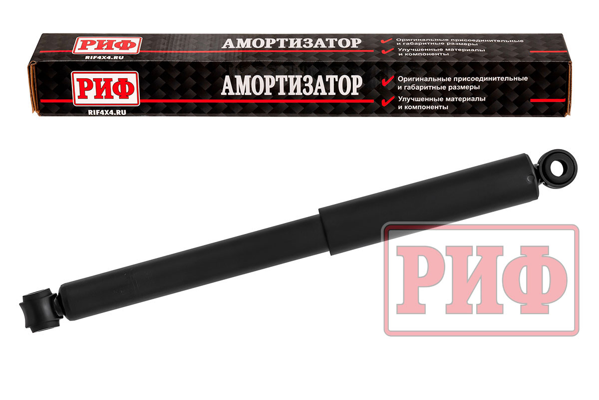 Амортизатор РИФ задний Mitsubishi L200 2005-2015/Nissan Navara D22 (NP300) штатный OEM 4162A366 SAG340SL