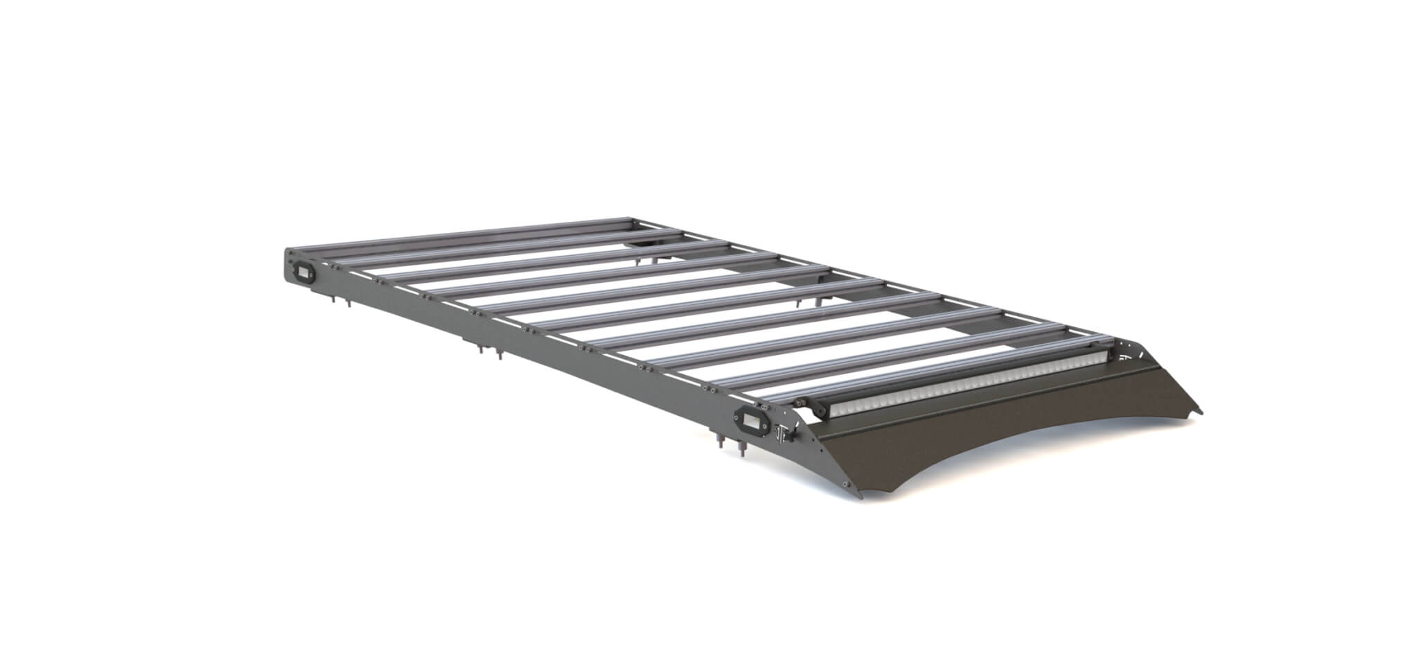 Багажник экспедиционный STC Toyota Land Cruiser 100/105/Lexus LX470 ШТОРКА с дальним и рабочим светом  STC-TLC100/105-TR1-L1L3