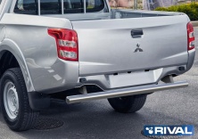 Защита заднего бампера d76 RIVAL Mitsubishi L200 2015-  R.4011.005